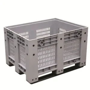 Wholesale Transport Vegetables & Fruits Load 1000kgs Recycled HPDE Plastic Moving Pallet Box WL-PB1210WB