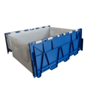 Wholesale Easy Storage Household Plastic Attached Lid Crate Box WL-250