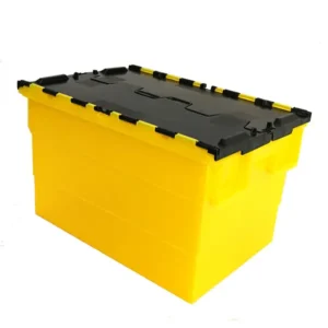 Wholesale Recycled Materials 70L Plastic Moving Turnover Crate With Remove Lid WL-370