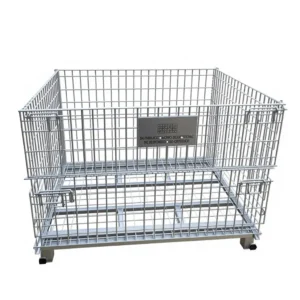 Wholesale Heavy Duty Foldable Warehouse Iron Storage Cage WL-WCR002