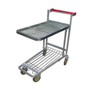 High Quality Supermarkets Do not Need to Bend Over to Move and Sort Goods with Spring Hand Trolley WL-HTG03